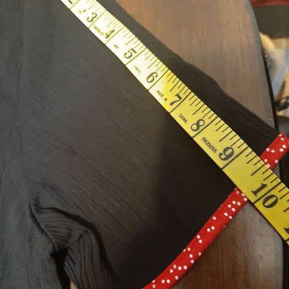 Vintage Kithie Lee Black Novelty Collared Button Down Shirt Short Sleeves Size 8 - Picture 13 of 13